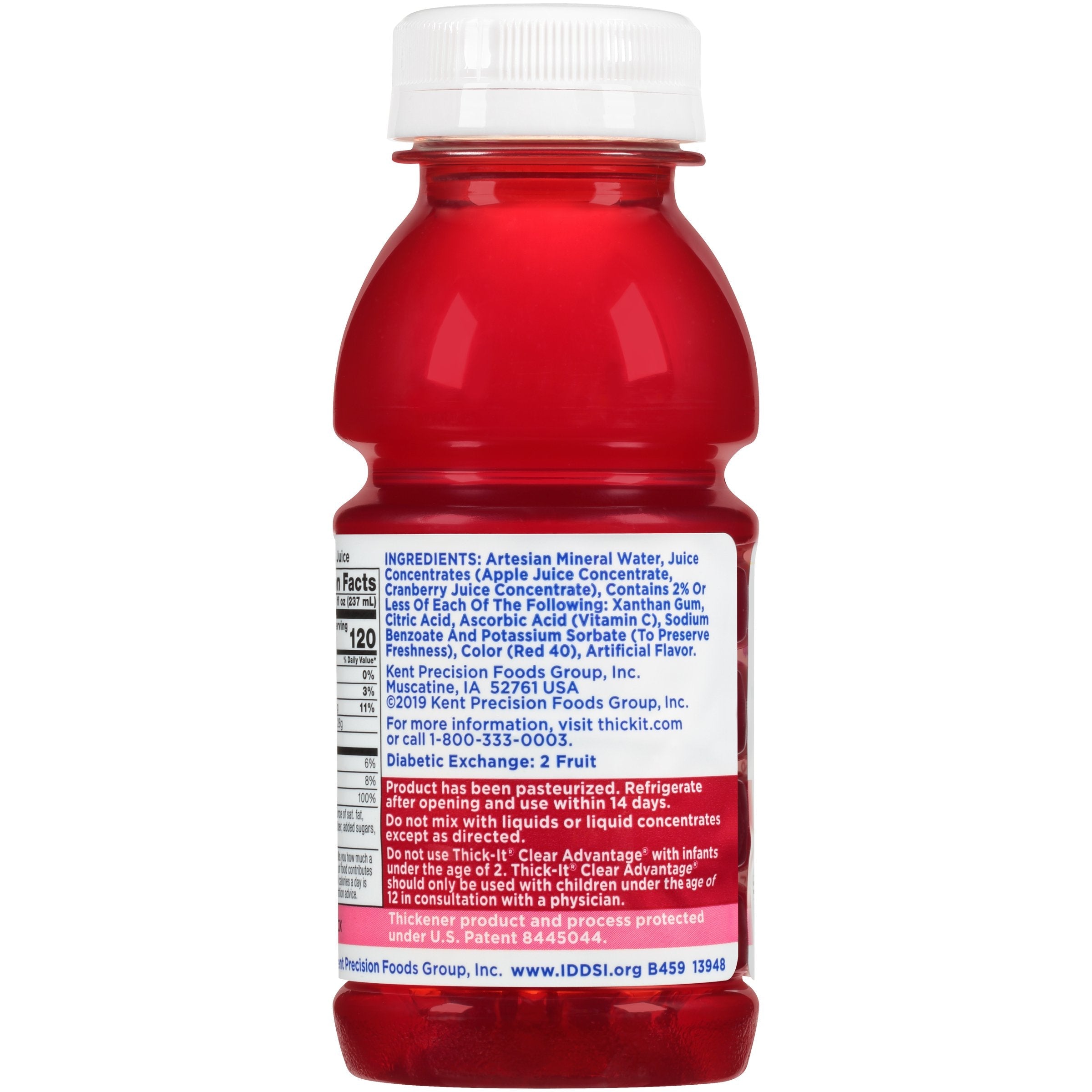 Kent Precision Foods Thick-It Clear Advantage Nectar Consistency Cranberry Thickened Beverage (24/CS) 