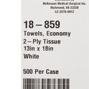 McKesson Brand McKesson Economy Nonsterile White Procedure Towel, 13 x 18 Inch (500/CS) 