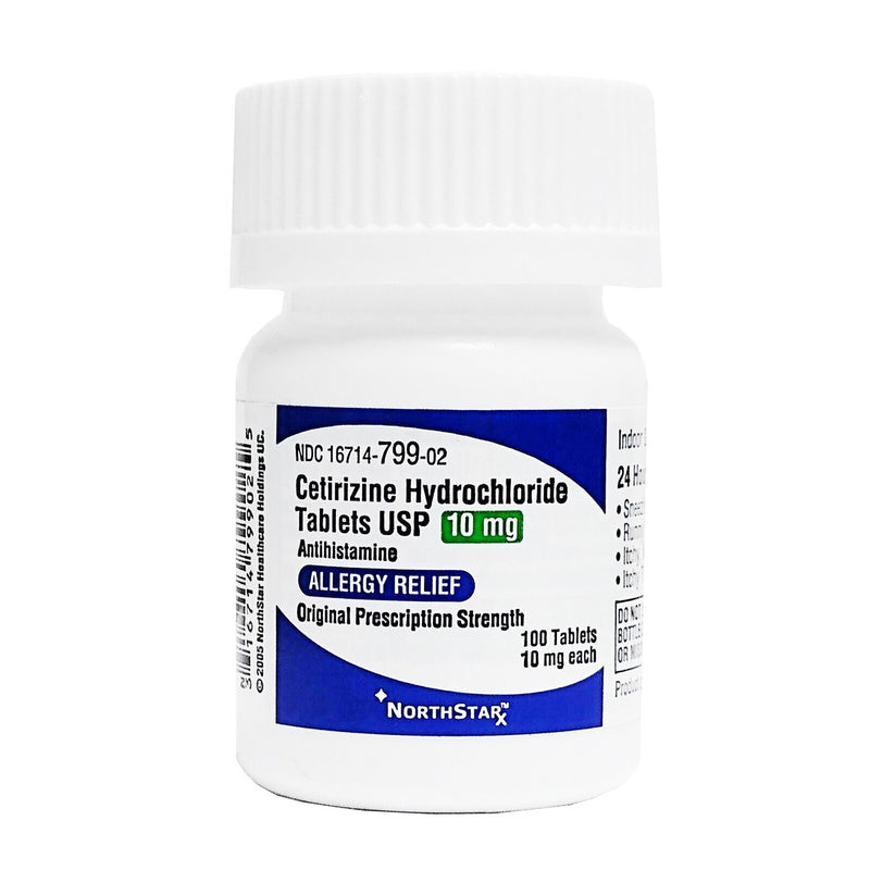 NorthStar Rx Cetirizine Antihistamine (Bottle of 100)