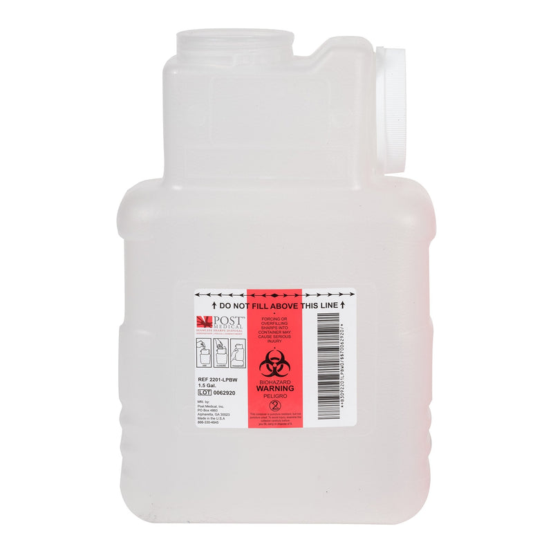 Post Medical Post Medical Multi-purpose Sharps Container, 1-1/2 Gallon (22/CS)