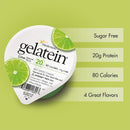 Oral Supplement Gelatein Lime Flavor Gel 4 oz. Cup (Case of 36)
