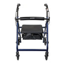 McKesson Brand McKesson Blue Four-Wheel Rollator, 33 to 38 Inch Handle Height 