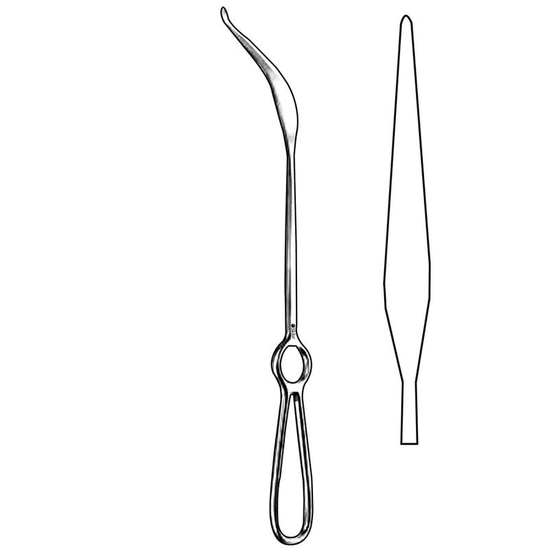 Sklar Burton Medial Ramus / Orbital Retractor - 11-1/2", 4mm - 75-2204