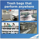 Trash Bag Glad 13 gal. 0.72 mil 12 X 24 Inch White Tall Kitchen Dispenser Box (Case of 400)