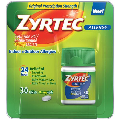 Zyrtec Cetirizine Allergy Relief (Case of 720)