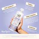 Mary Ruth's Hair Growth Max Liposomal, Almond Cookie Flavor, 15.22-ounce Bottle (Case of 6)