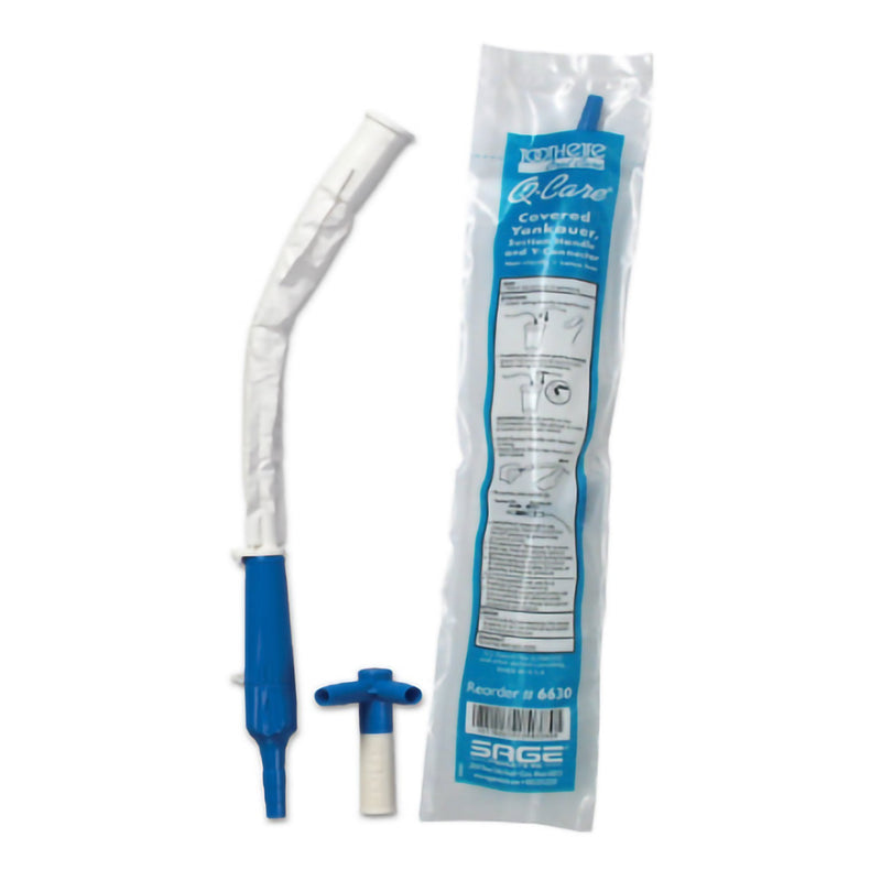 Sage Products Q•CARE Suction Handle and Covered Yankauer with Y-Connector (60/CS) 