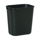 Deskside Wastepaper Basket, 3.25 Gallon Capacity, Black (Each)