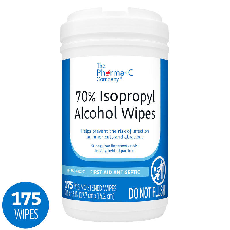 The Pharma-C Company Isopropyl Alcohol Antiseptic Skin Wipe (Case of 1050)