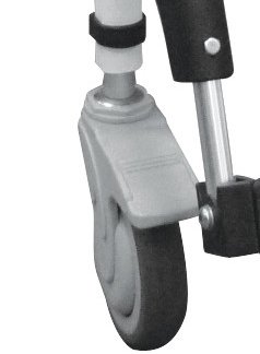 drive Caster with Leg for use with NRS185006/7 Aluminum Shower Commode Chair 