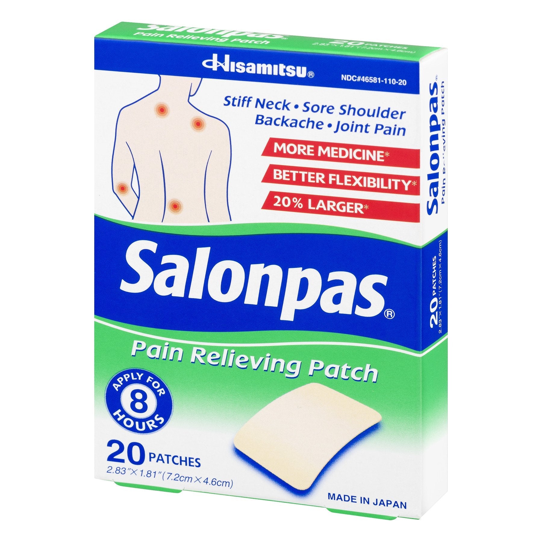 Emerson Healthcare Salonpas Pain Relieving Patches (20/CT) 