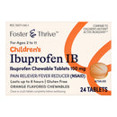 McKesson Brand Foster & Thrive Children's Ibuprofen IB Chewable Tablets 100 mg Orange 