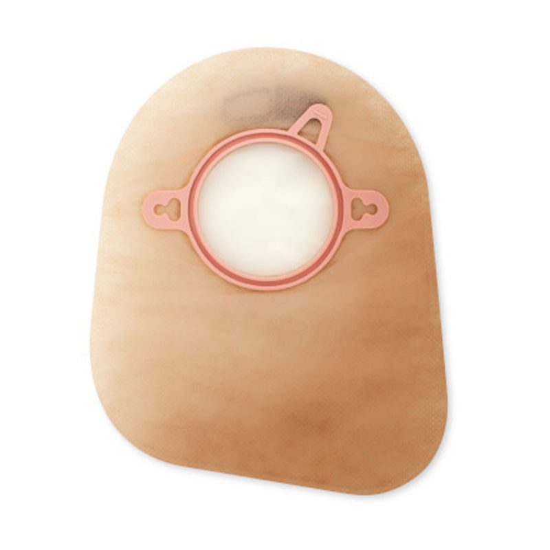 New Image 2-Piece Transparent Ostomy Pouch, Pre-cut to Fit 57 mm, Red Match (60/BX)