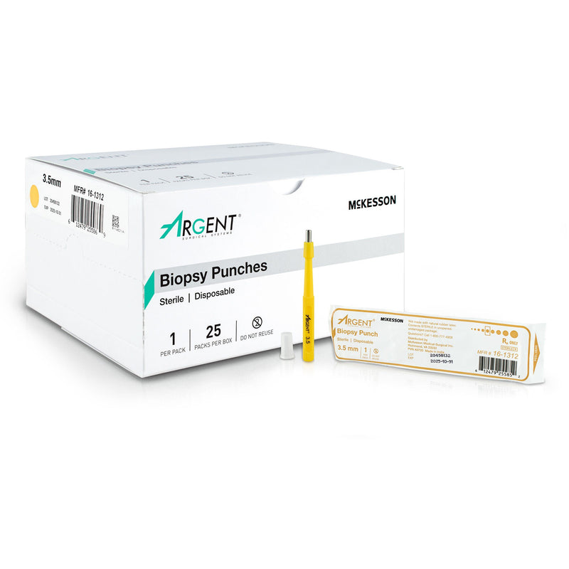 Biopsy Punch McKesson Argent Dermal 3.5 mm (Case of 100)