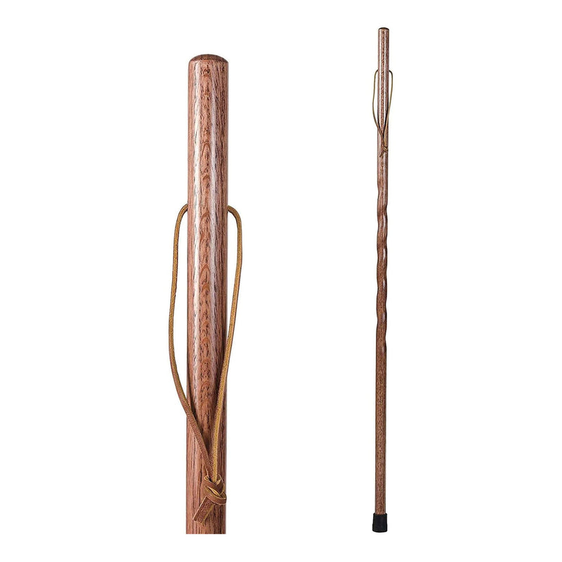 Brazos Twisted Oak Backpacker Handcrafted Walking Stick, 48-Inch Height (Each)