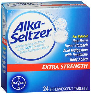 Alka-Seltzer Heartburn Relief Effervescent Tablets Extra Strength (Box of 24)