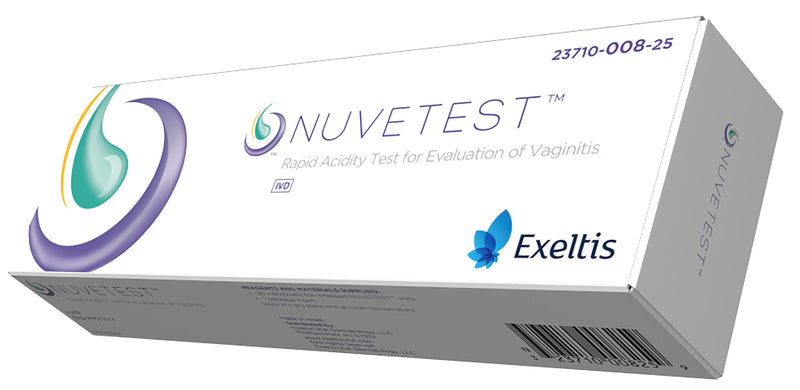 Exeltis USA Inc NuveTest Bacterial Vaginosis/Trichomoniasis Rapid Acidity Sex Health Test Kit (600/CS) 