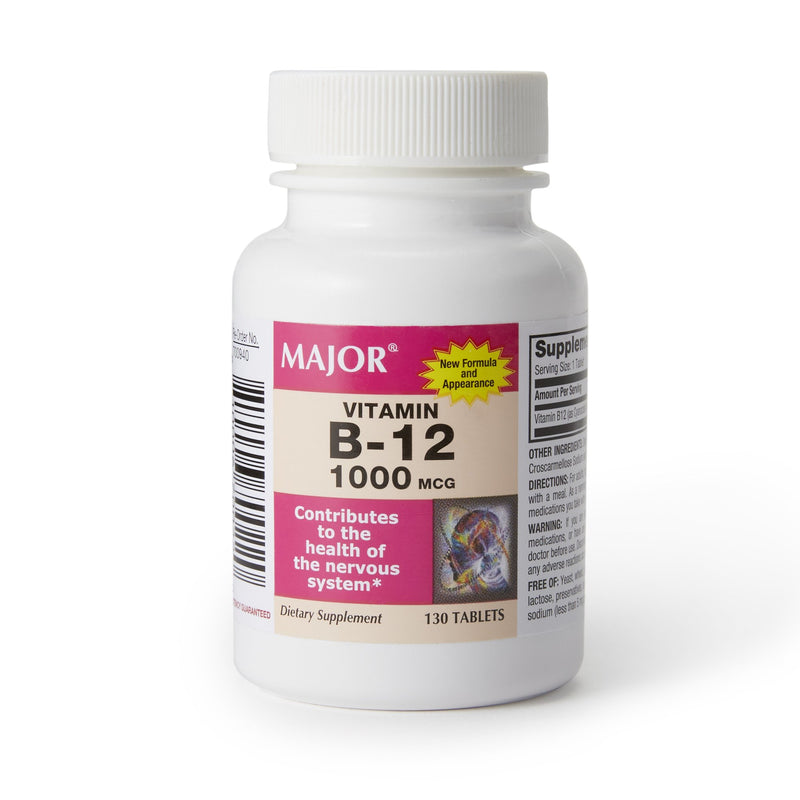 Major Vitamin B-12 Vitamin Supplement (Bottle of 130)