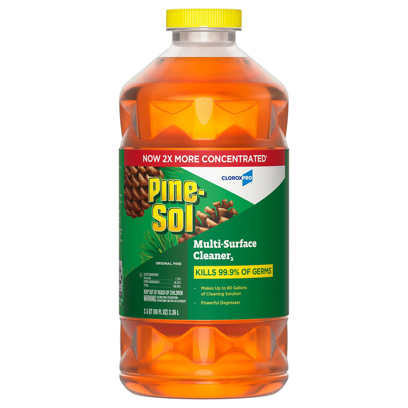 Surface Disinfectant Cleaner Pine-Sol Broad Spectrum Manual Pour Liquid 80 oz. Bottle Pine Scent NonSterile (Case of 3)