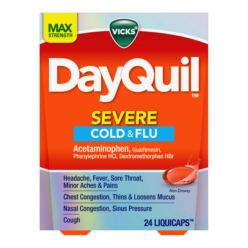 Vicks DayQuil Severe Cold & Flu LiquiCaps (Carton of 24)