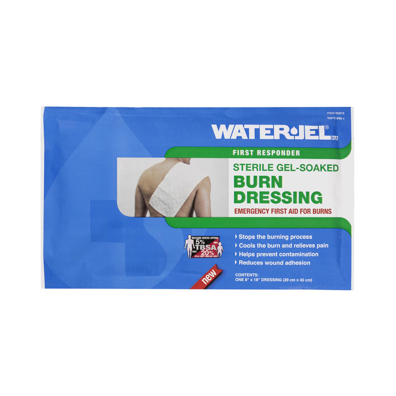 Water-Jel First Responder Burn Dressing, 8 x 18 Inch (Case of 20)