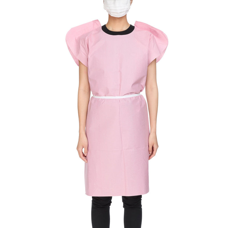 McKesson Exam Gown, Large, Mauve (Case of 50) 