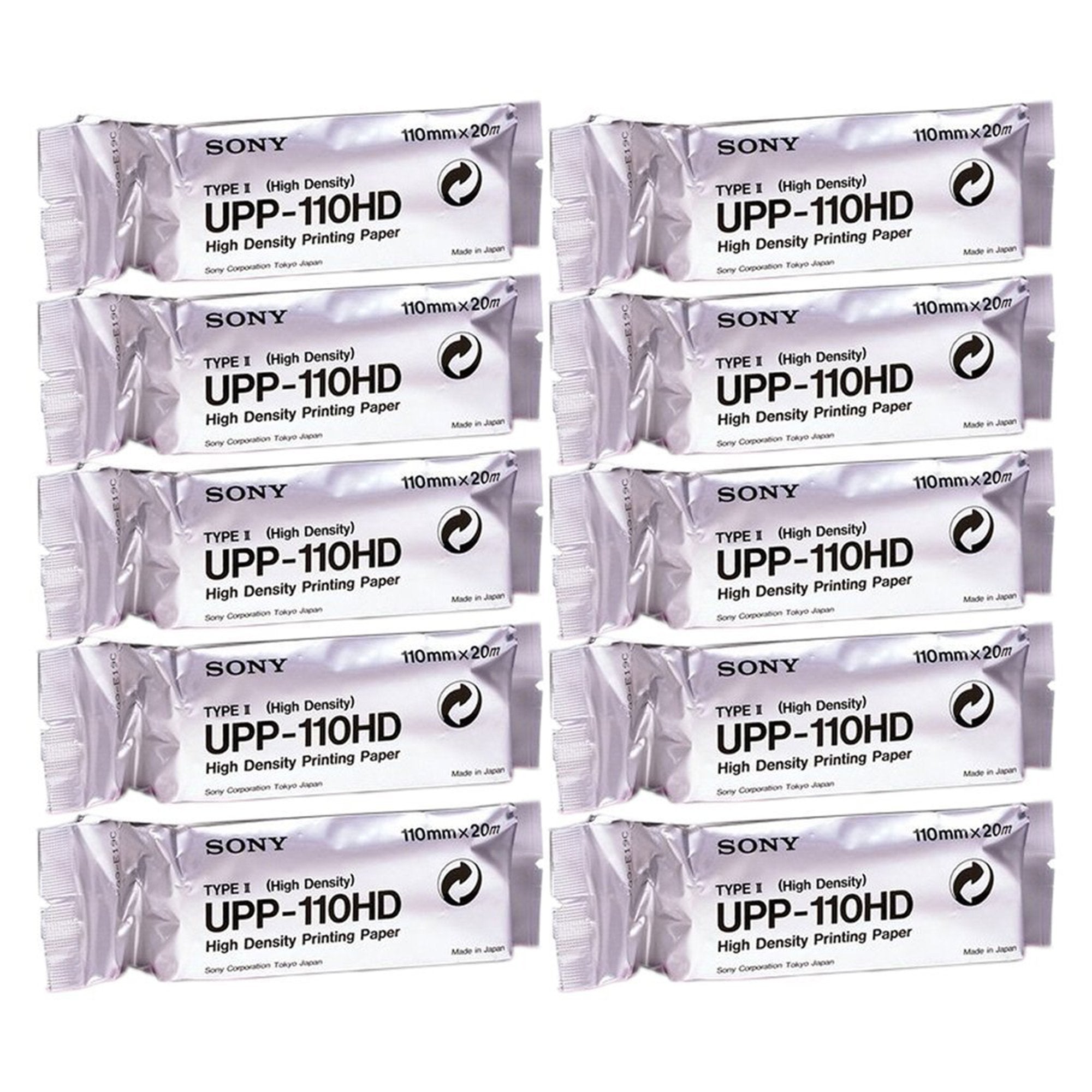Nissha Medical Tech Ultrasound Video Paper Sony Roll Black and White High Density Without Grid (10/BX) 
