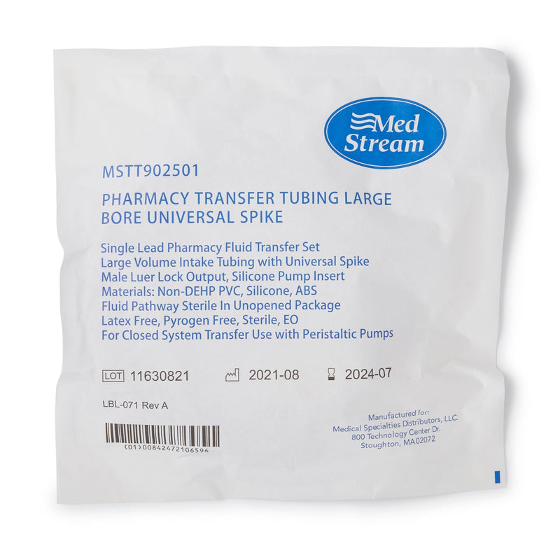 Pharmacy Pump Tube Set McKesson Non-DEHP Universal Vented / Non-Vented Large Bore Sterile (10/BX) 