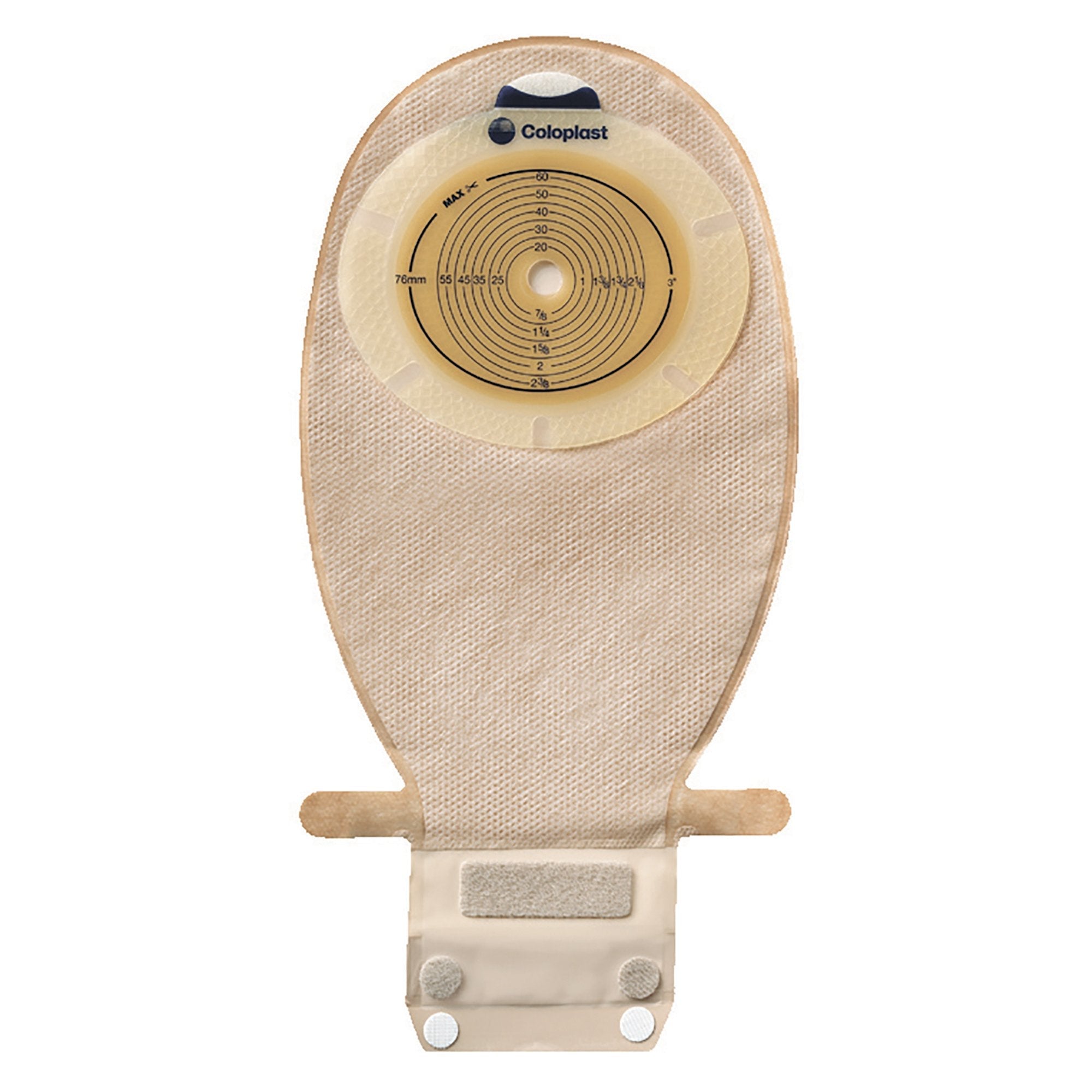 Coloplast SenSura Flat 1-Piece Transparent Ostomy Pouch, Trim to fit 10 – 76 mm Stomas (20/BX) 