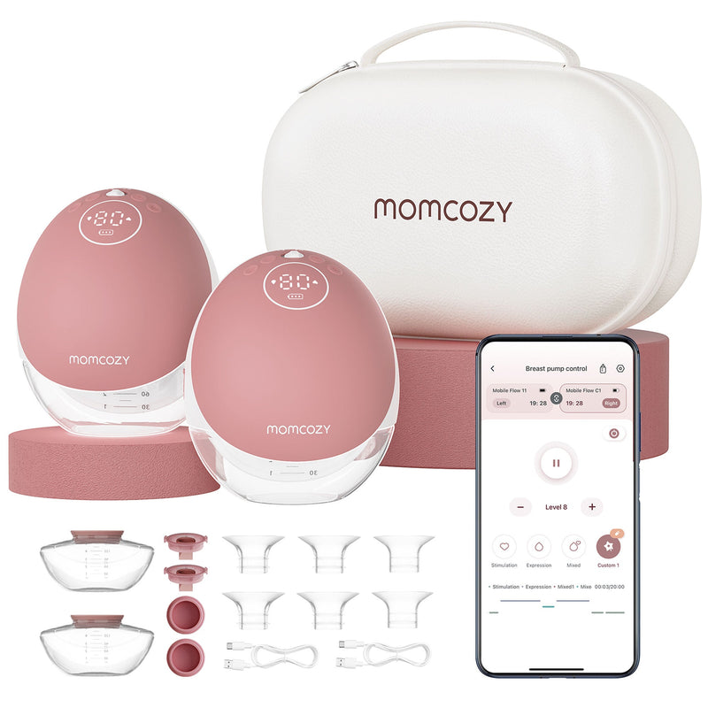 Hands Free Double Electric Breast Pump Momcozy Mobile Flow M9 (Each)