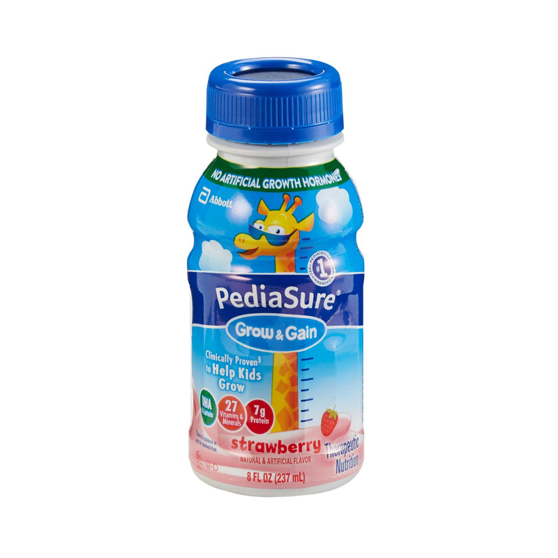 PediaSure Grow & Gain Therapeutic Nutrition, Strawberry, 8-ounce Bottle (Case of 24) 