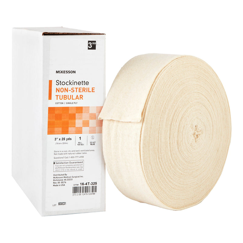 McKesson Beige Cotton Tubular Stockinette, 3 Inch x 25 Yard (Case of 12 Rolls)