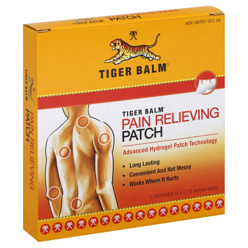 Tiger Balm Balm Pain Relieving Hydrogel Patch (Pack of 5)