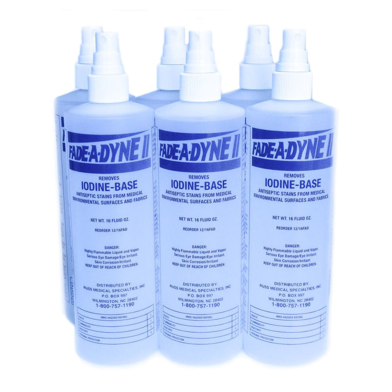 Fade-A-Dyne II Iodine Stain Remover, 16 oz. - 6 Pack (Case of 6)