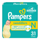 Pampers Swaddlers Baby Diapers, Size 0 (Case of 124)