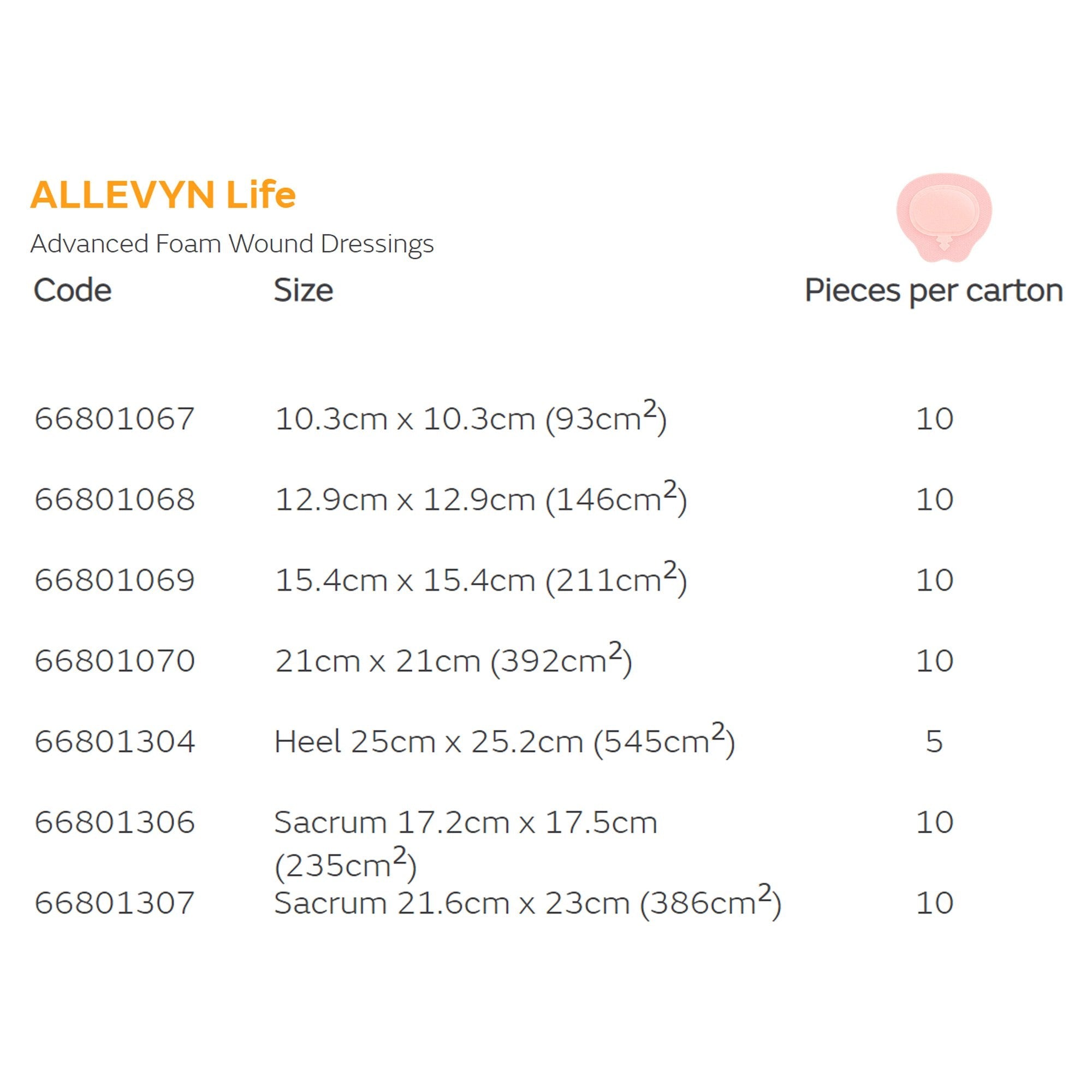Smith & Nephew Allevyn Life Silicone Adhesive with Border Silicone Foam Dressing, 8½ x 9 Inch (40/CS) 