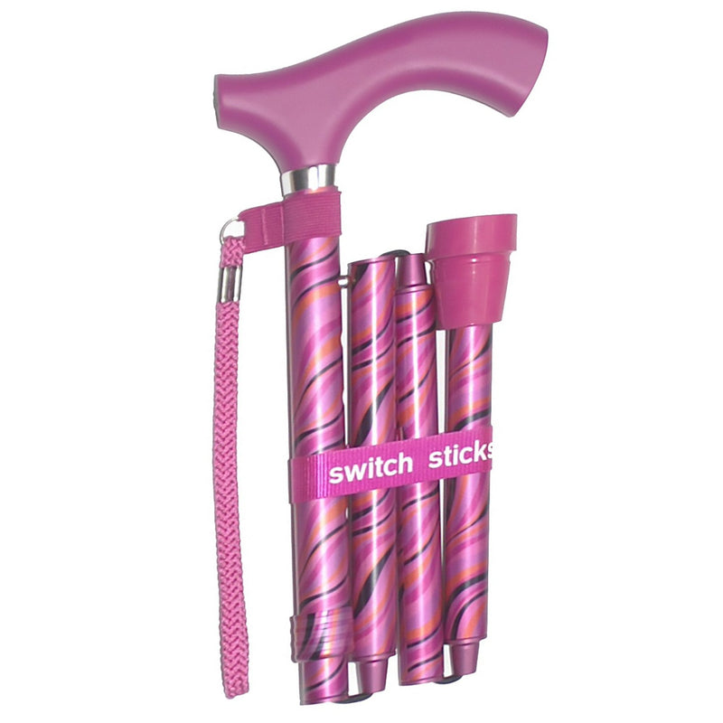 Switch Sticks Folding Cane, Tango Print, 32 to 37 Inch Height 