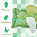 McKesson Flushable* Wet Wipes - Scented, 48 Wet Wipes per Pack (Case of 576)