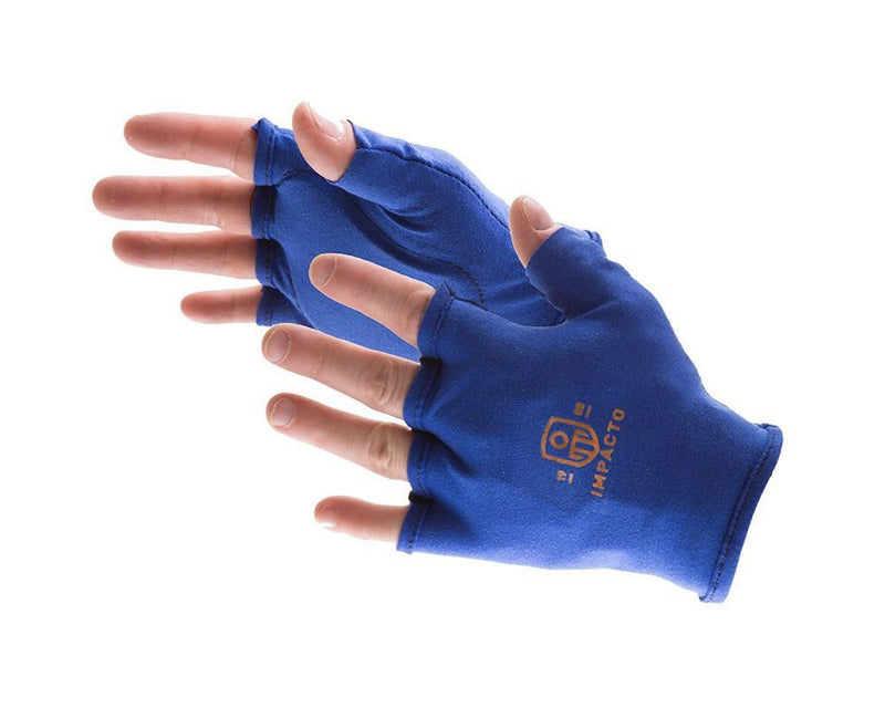 Impacto Protective Products Impact Glove IMPACTO Glove Liner Fingerless Medium Blue Right Hand 