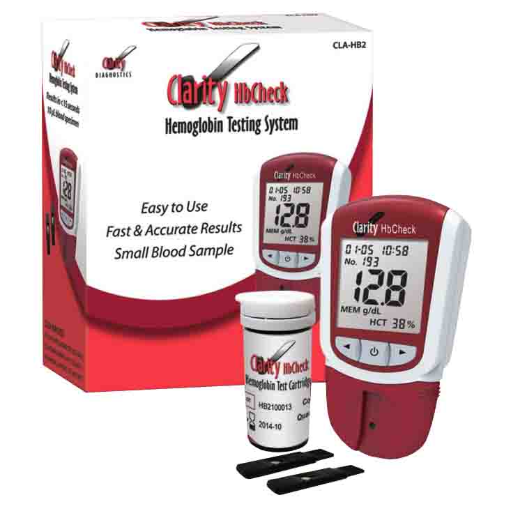 Clarity Diagnostics Clarity HbCheck Hemoglobin Meter  Meter only