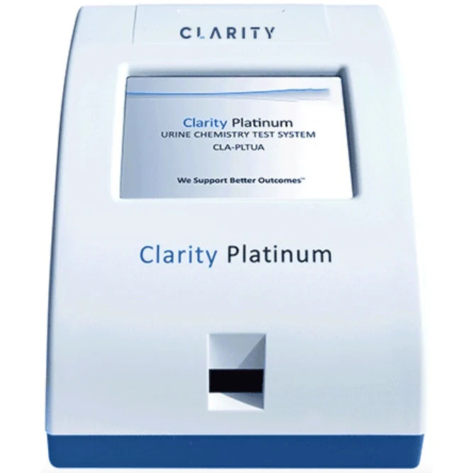 Clarity Diagnostics Clarity Platinum Urine Chemistry Test System  3 Year Warranty; 16 x CLA-10P Bottles (100 Strips/