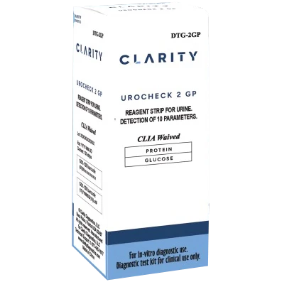 Clarity Diagnostics Clarity Urocheck 2 GP Urine Reagent Test Strip