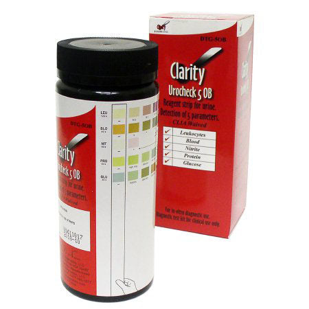 Clarity Diagnostics Clarity Urocheck 5 OB Urine Reagent Test Strip