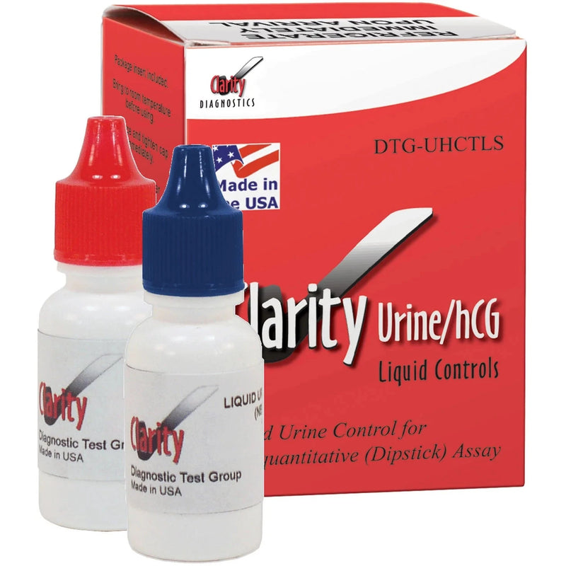 Clarity Diagnostics Clarity Urocheck HCG Liquid Controls  1 Positive, 1 Negative