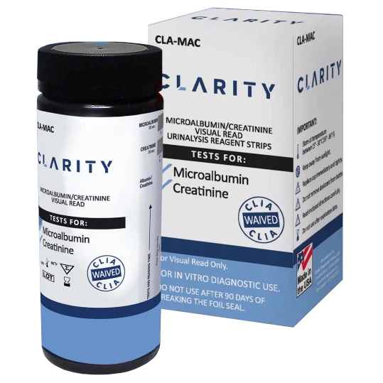 Clarity Diagnostics Clarity Visual Read Only Micro-Albumin Creatinine Strip
