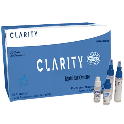 Clarity Immunoassay Fecal Occult Blood Test Kit