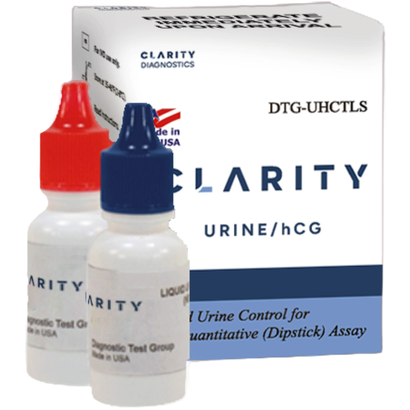 Clarity Urine/hCG Liquid Controls Semiquantitative (Dipstick) Assay