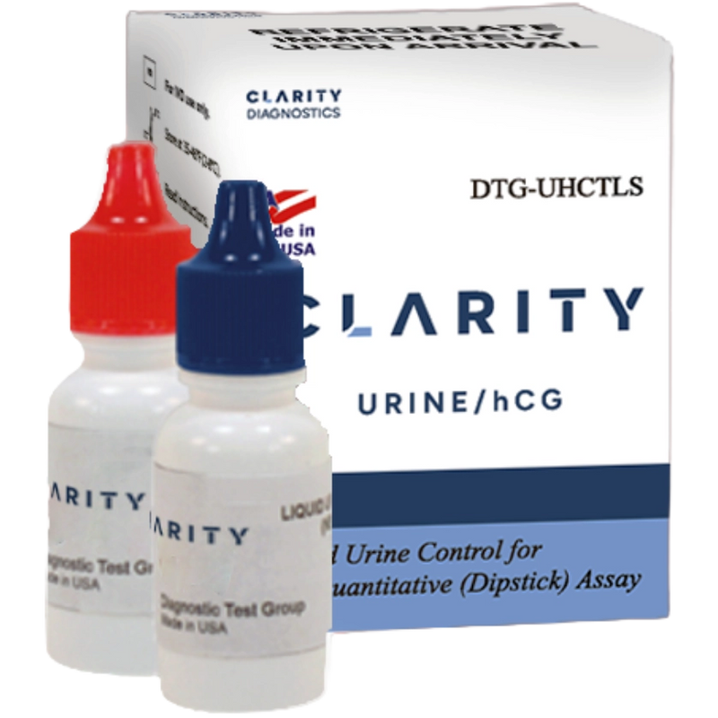 Clarity Urine/hCG Liquid Controls Semiquantitative (Dipstick) Assay