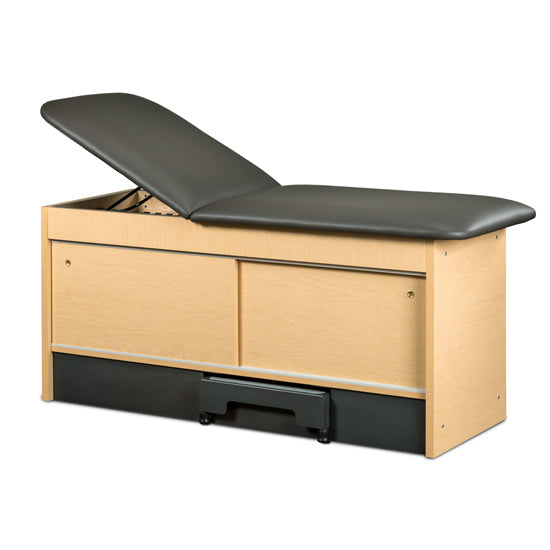 Clinton 27" Wide Cabinet Table with Double Sliding Doors and Pull Out Step Stool 