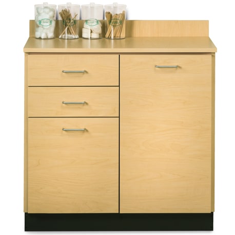 Clinton 36" Base Cabinet with 2 Doors and 2 Drawers  Maple, Slate Gray